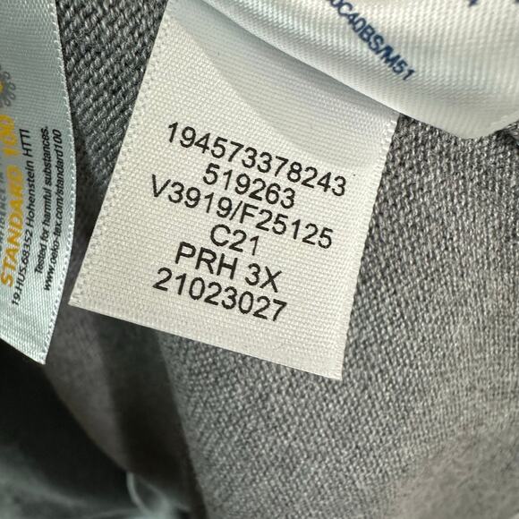 Lands End Womens size 3X 3/4 Sleeve Pullover Scoop Neck Knit Sweater Gray - Picture 10 of 10